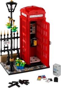 LEGO 21347 Czerwona londyńska budka telefoniczna