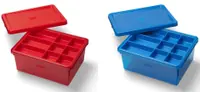 LEGO 5009343 Czerwony pojemnik do przechowywania z przegródkami