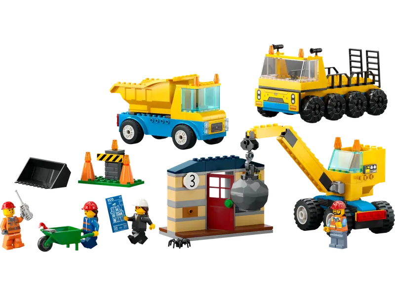 LEGO 60391 Ciężarówki i dźwig z kulą wyburzeniową