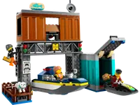 LEGO 60417 Policyjna motorówka i kryjówka złodziejaszków