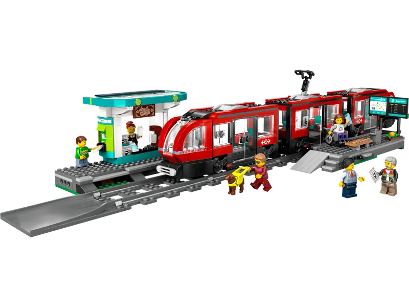 LEGO 60423 Tramwaj miejski ze stacją