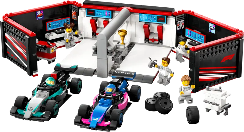 LEGO 60444 F1® Garaż i bolidy Mercedes-AMG i Alpine