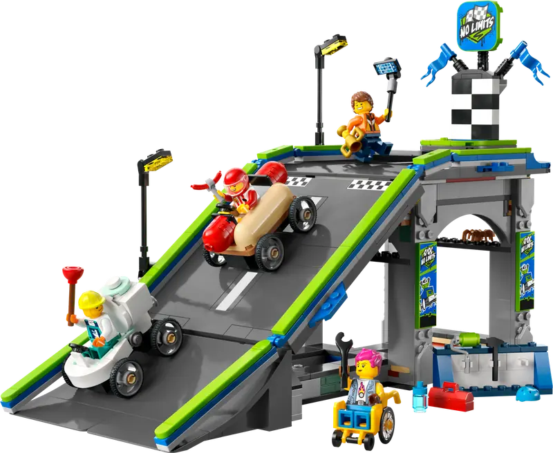 LEGO 60460 Bez granic: tor z rampami dla wyścigówek