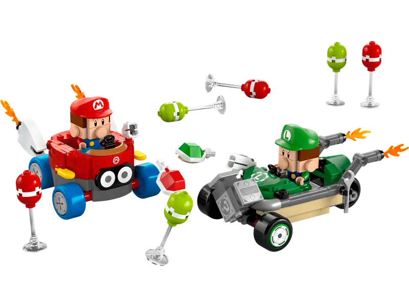 LEGO 72034 Mario Kart™ – Baby Mario kontra Baby Luigi