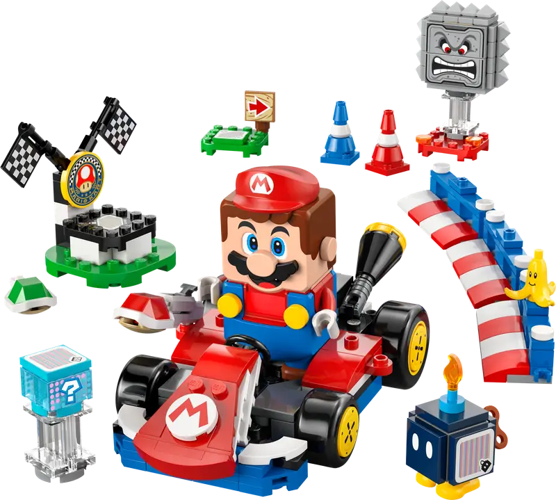 LEGO 72043 Mario Kart™ — Interaktywna figurka LEGO® Mario™ i Standard Kart