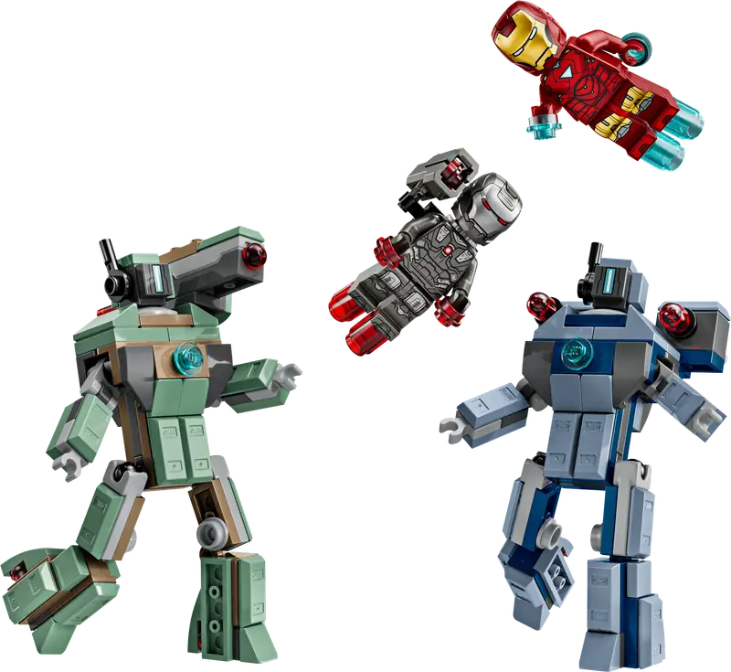 LEGO 76320 Iron Man i War Machine kontra drony Hammera
