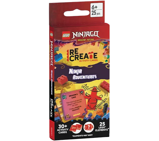 LEGO ACP6701 Ninjago: Dragons Rising: ReCreate Activity Cards: Ninja Adventures